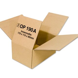 170x110x80 mm Faltkarton mit Überlappende Klappen mit...