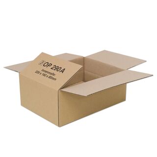 220x160x80 mm Bedruckter Faltkarton mit Automatikboden OP...