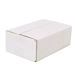 20 x Versandkartons mit Automatikboden 200x150x100 mm E-Welle faltkarton Weiß/W 