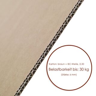 Wellpappe Zuschnitt 780x1180 mm 260 Stück BC-Welle