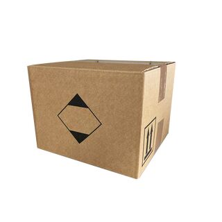 840Stk. 235x225x172 mm Faltkarton 2.40 EB-Welle Braun mit...