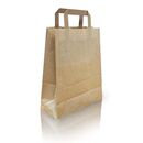 Papier-Tragetaschen in Braun 28x22x10 cm 250er-Pack Lebensmittelecht