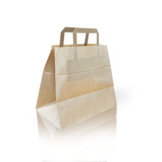 Papier-Tragetaschen in Braun 26x25x17 cm 250er-Pack...
