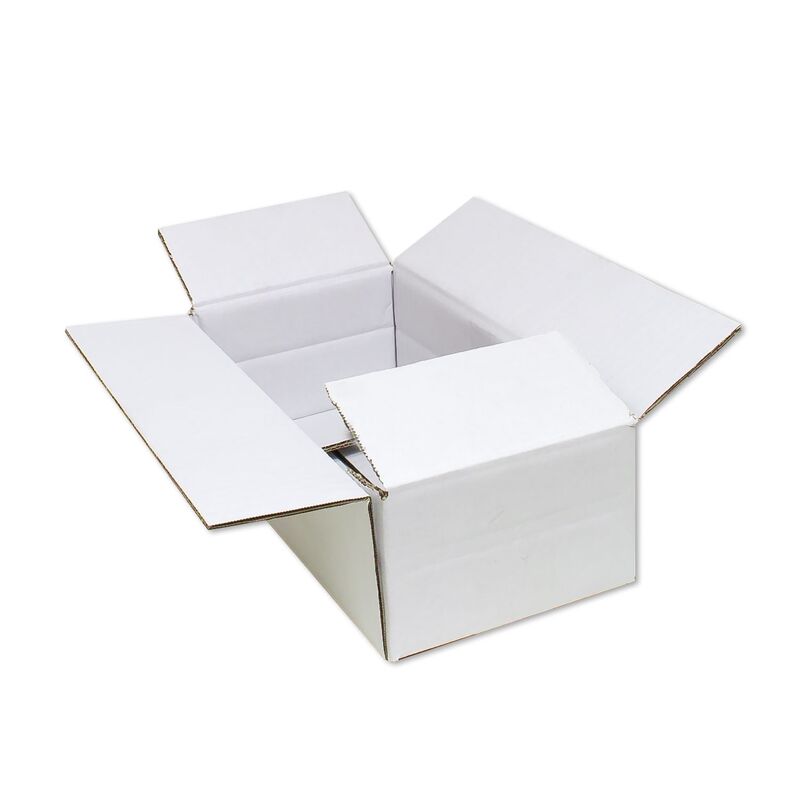 Karton 200x170x90 mm - Versandkarton 20x17x9 cm - Faltkarton 2.30 EE-Welle weiss REST