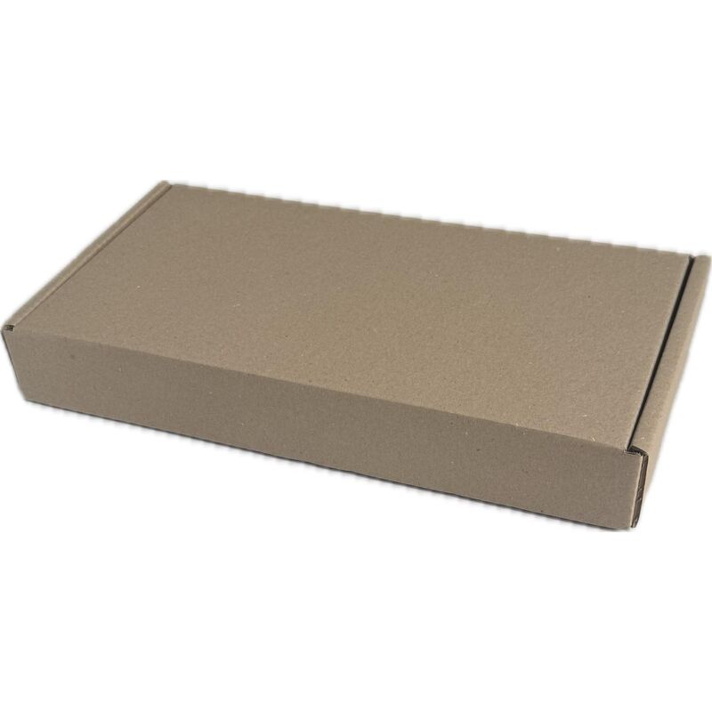 100 Stk. 380x215x50 mm Innenma Faltkarton 1.20 B-Welle braun Fefco 0427
