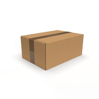 380 Stk 350x230x230 mm Faltkarton 2.20 BC-Welle braun...