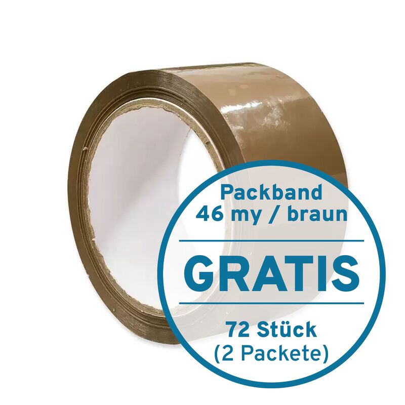 72 x Packband 46my braun