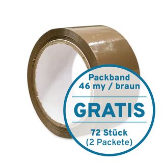 72 x Packband 46my braun