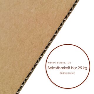 Wellpappe Zuschnitt 780x1180 mm 600 Stck B-Welle Rest