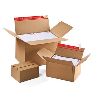 Automatikboden-Karton 304x216x130-220 mm - Versandkarton...