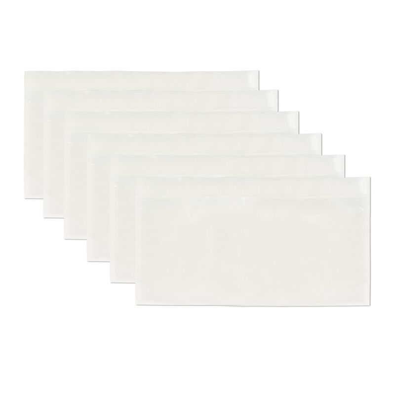 1000 Lieferscheintaschen DIN C6 175x110 + 25mm - transparent