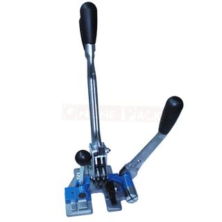 Spanngerät und Verschlußgerät für Umreifungsbänder aus PP...