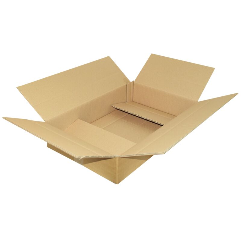 Karton 56x36,5x11 cm - Versandkarton 560x365x110 mm - Faltkarton OP 556D BC-Welle