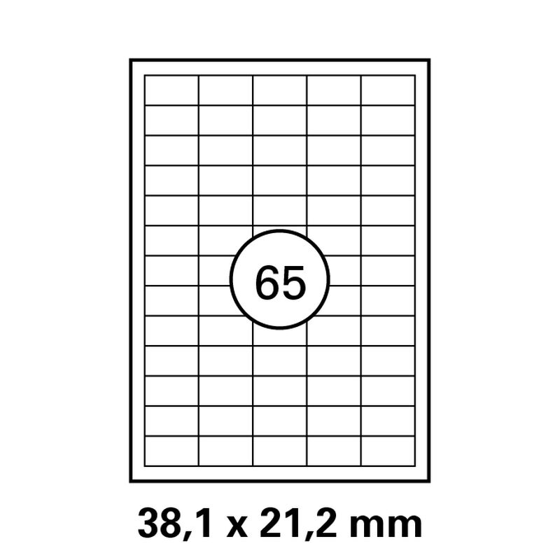 Etiketten in 38 x 21,2 mm Versandetiketten von LUMA