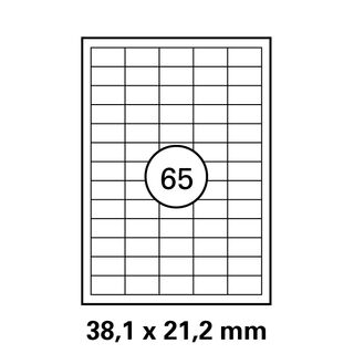 Etiketten in 38 x 21,2 mm Versandetiketten von LUMA