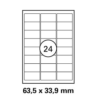 Etiketten in 63,5x33,9 mm Versandetiketten von LUMA