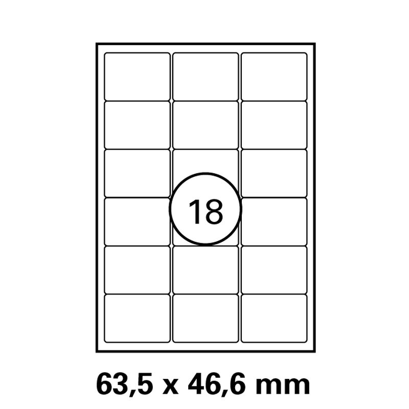Etiketten in 63,5x46,6 mm Versandetiketten von LUMA