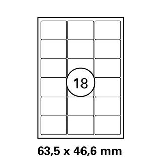 Etiketten in 63,5x46,6 mm Versandetiketten von LUMA
