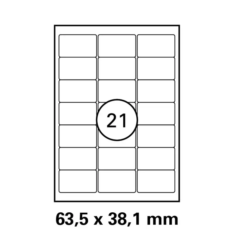 Etiketten in 63,5x38,1 mm Versandetiketten von LUMA