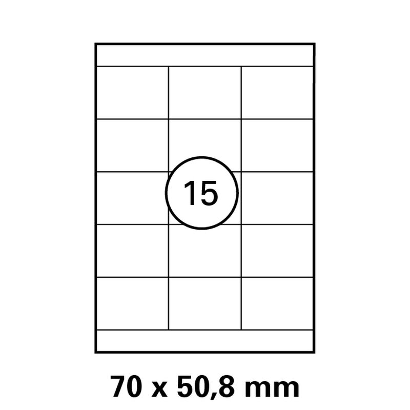 Etiketten in 70 x 50,8 mm Versandetiketten von LUMA