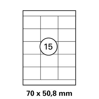 Etiketten in 70 x 50,8 mm Versandetiketten von LUMA
