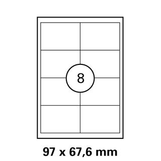 Etiketten in 97x67,6 mm Versandetiketten von LUMA