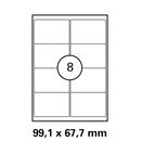 Etiketten in 99,1 x 67,7 mm Versandetiketten von LUMA