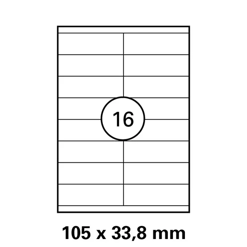 Etiketten in 105x33,8 mm Versandetiketten von LUMA