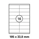Etiketten in 105x33,8 mm Versandetiketten von LUMA
