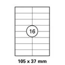 Etiketten in 105x37 mm Versandetiketten von LUMA