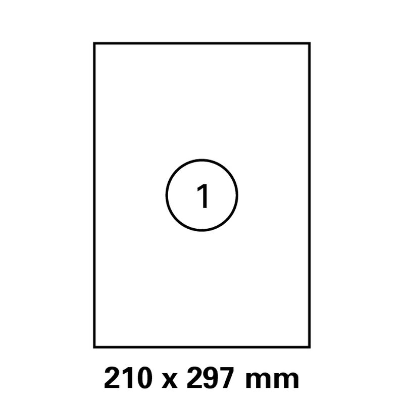 Etiketten in 210x297 mm Versandetiketten von LUMA