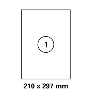 Etiketten in 210x297 mm Versandetiketten von LUMA