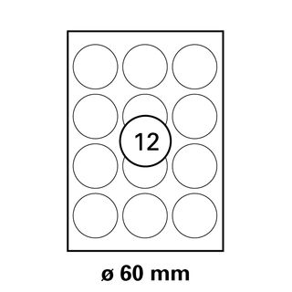 Etiketten rund - 60 mm - Klebeetiketten von LUMA