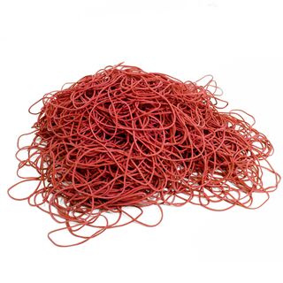 1 KG Gummiringe, rot Durchmesser 80 mm Schnittbreite 1 mm...